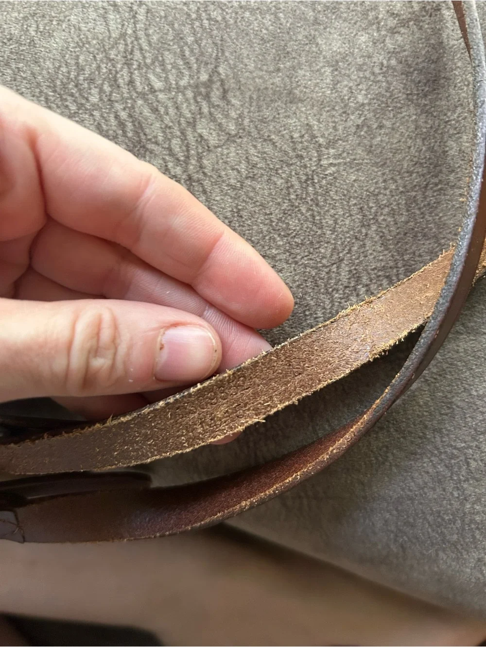 Vintage Lauren Ralph Lauren Equestrian Style Brown Leather Belt with Gold Buckle